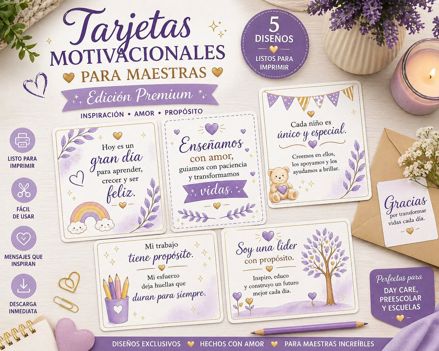 Tarjetas Motivacionales para Proveedoras